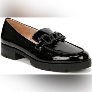 LifeStride Womens London 2 Loafers Black Patent 11 M